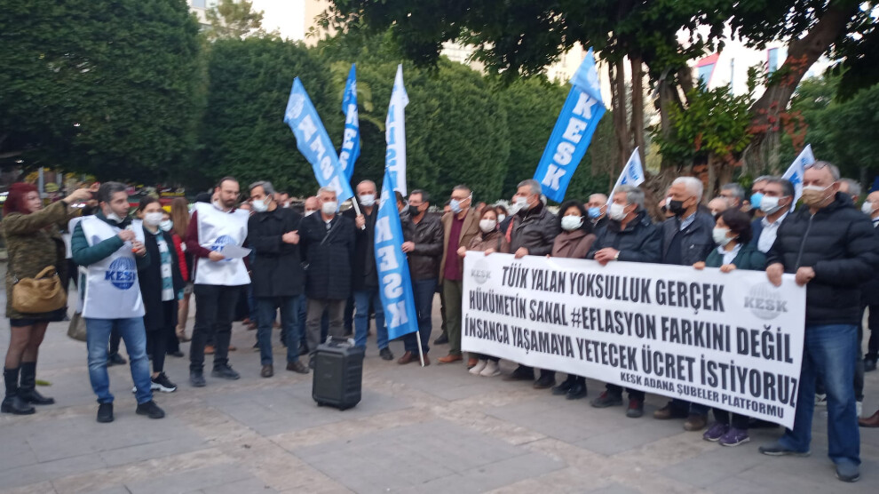 Anf Kesk Adanada Enflasyon Verilerini Protesto Etti